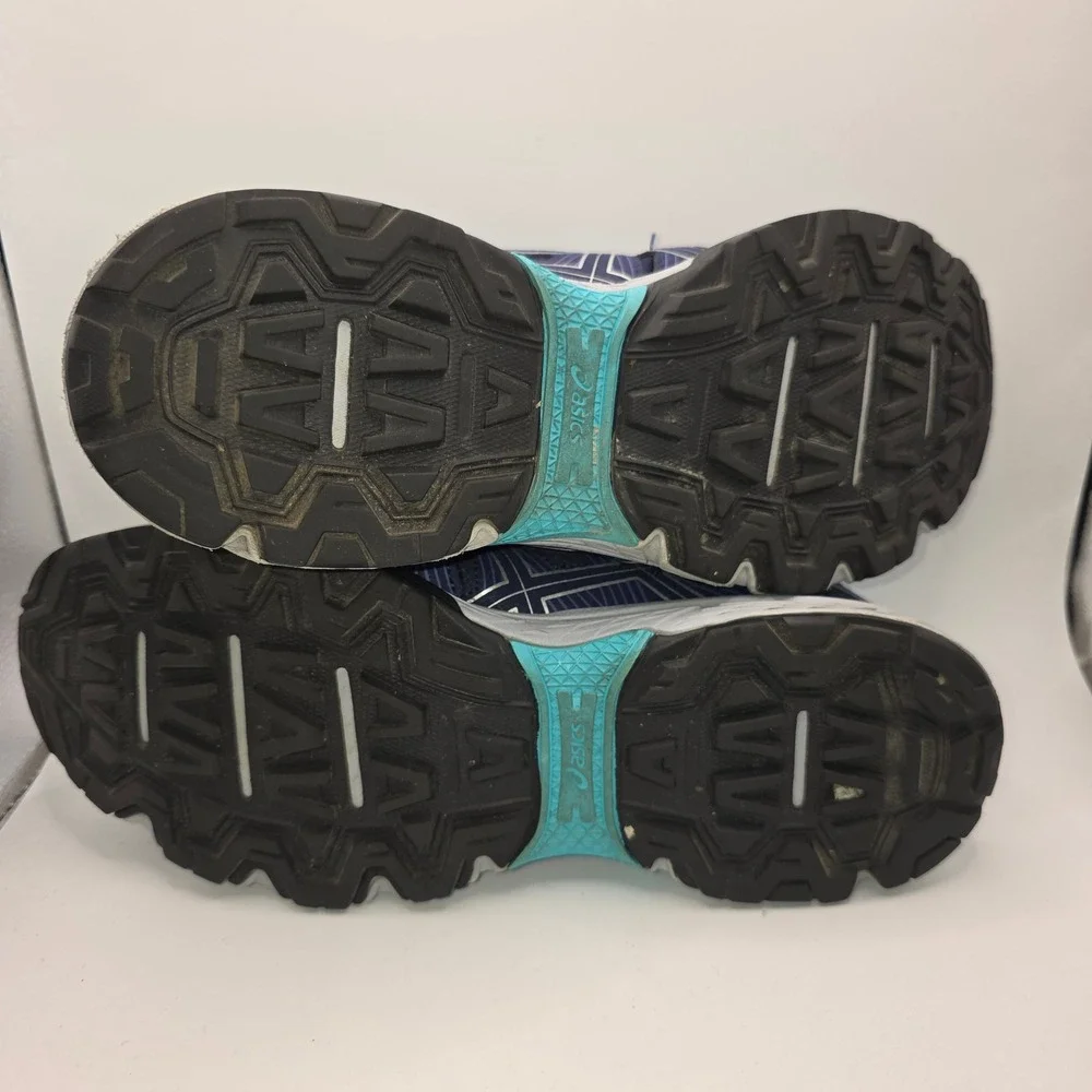 ASICS Gel Venture 7 Womens 11 Wide Navy Blue Trail Running Shoes 1012A477